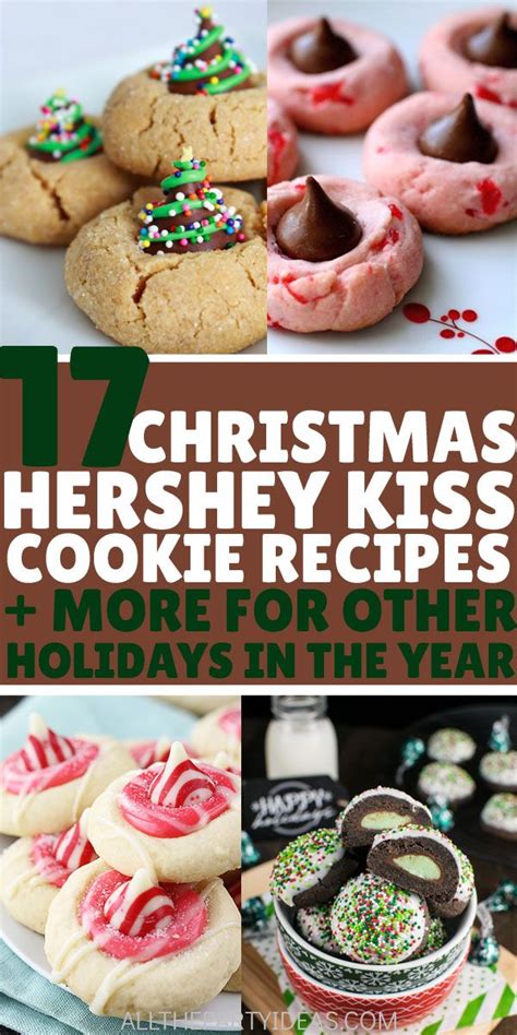 25 hershey's kisses recipes that'll get you chocolate wasted. Christmas Hershey Kiss Thumbprint Cookies | Hershey kiss ...