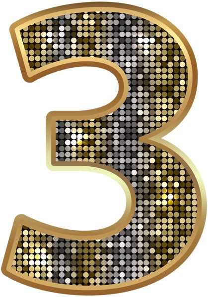 Gold Deco Number Five Png Clipart Image Clip Art Numbers Numbers Font