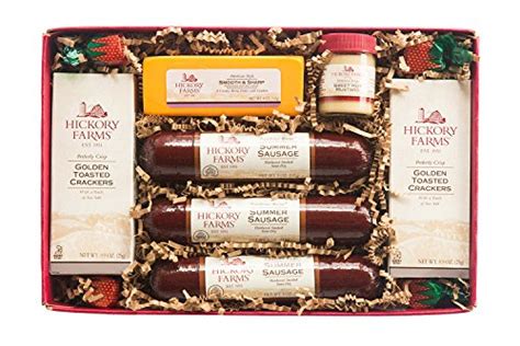 hickory farms sausage and cheese collection deluxe t set 1 4 lbs gourmet ts ts for