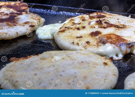 Pupusas From El Salvador A Typical Delicious Native Dish Stock Image