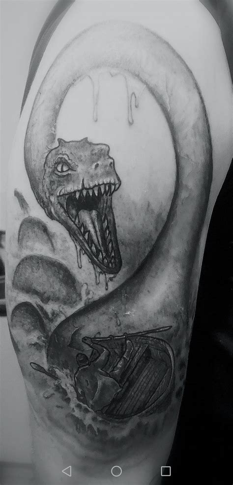 Loch Ness Monster Tattoo Monster Tattoo Tattoos Lake Tattoo