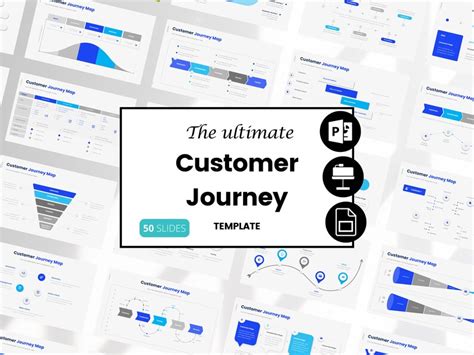 Customer Journey Map Powerpoint Template Touchpoint Mapping