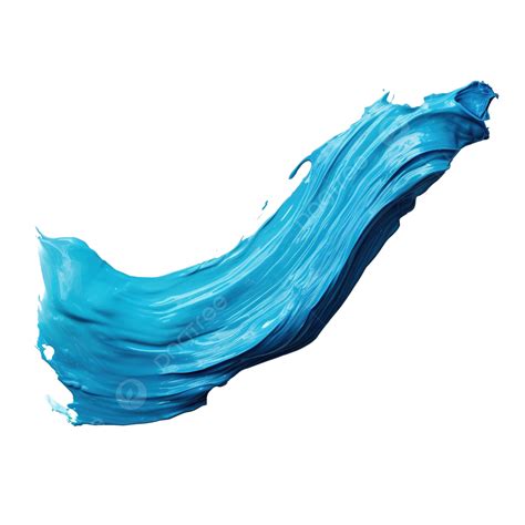 Blue Paint Brush Stroke Isolated Paint Brush Stroke Blue PNG