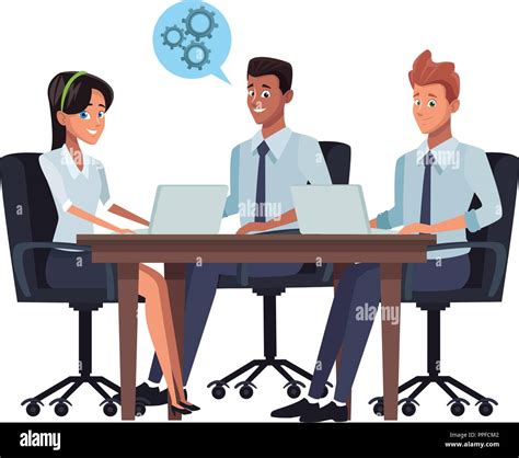 Business Meeting Cartoon Stock Vector Image And Art Alamy