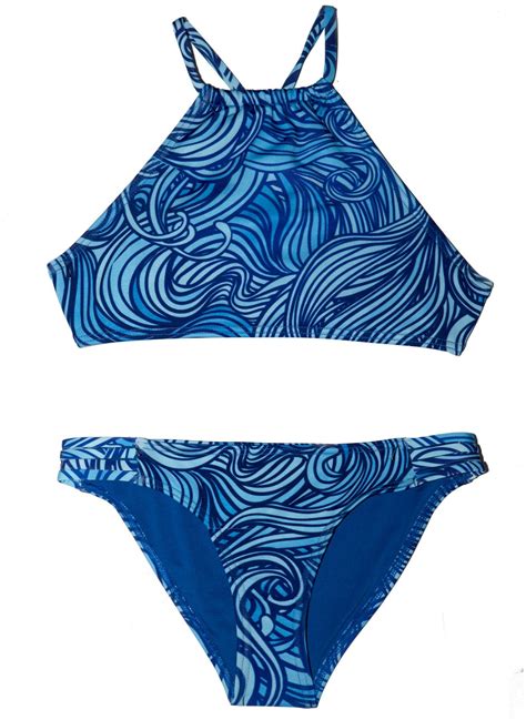 Chance Loves Blue Sapphire 2 Piece Tween Girls Bikini Swimsuit Bikini