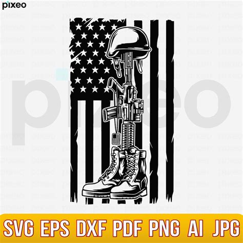 Fallen Soldier Tribute Svg Us Soldier Svg Us Army Svg Us War Hero