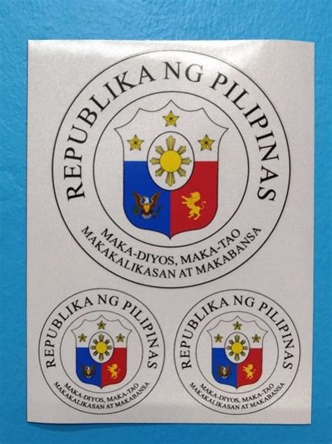 Republika Ng Pilipinas Logo 2 3m Reflective Sticker Lazada Ph