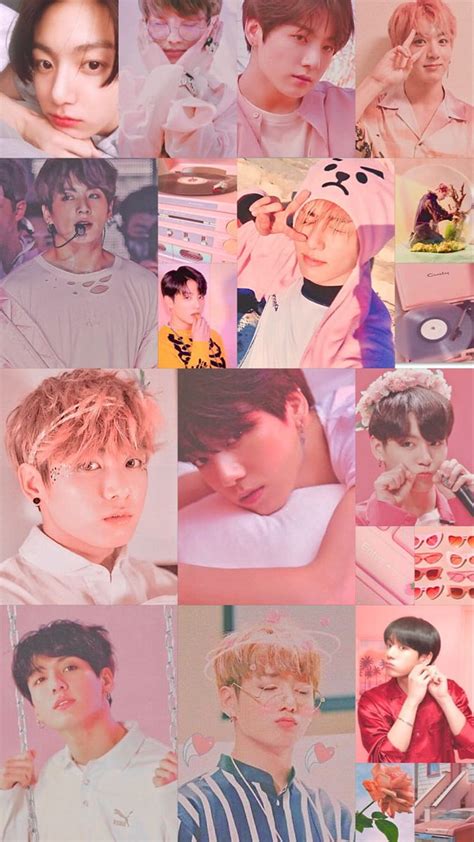 Bts Jungkook Pink Collage Jungkook Bts Jungkook Jungkook Aesthetic