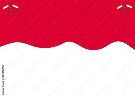 Background Merah Putih Dengan Bendera Merah Putih Di Atasnya Spesial