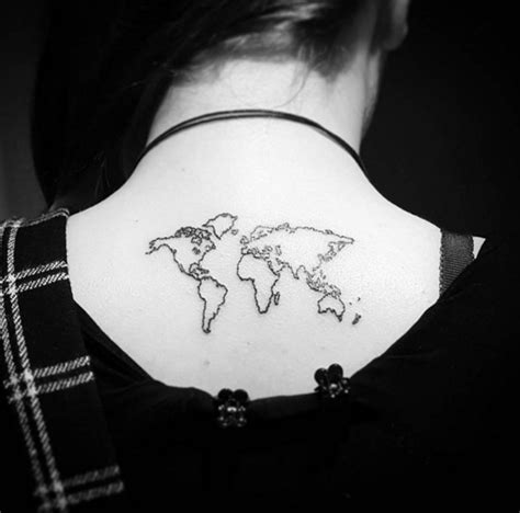 40 World Map Tattoos That Will Ignite Your Inner Travel Bug Tattooblend