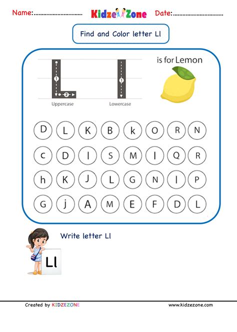 5 Best Images Of Printable Letter L Worksheets Printable Preschool