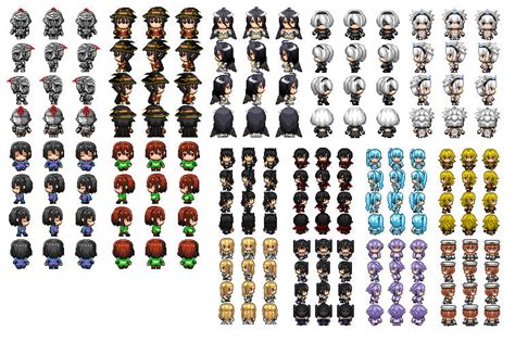 Rpg Maker Character Sprite Sheet Rpg Maker Mv Download Character Frames