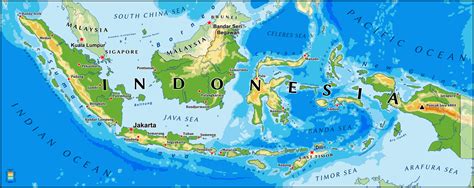 Indonesia Map Guide Of The World