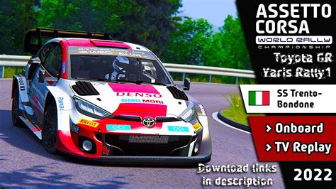 Assetto Corsa Rally Toyota Gr Yaris Rally1 Ss Trento Bondone Youtube