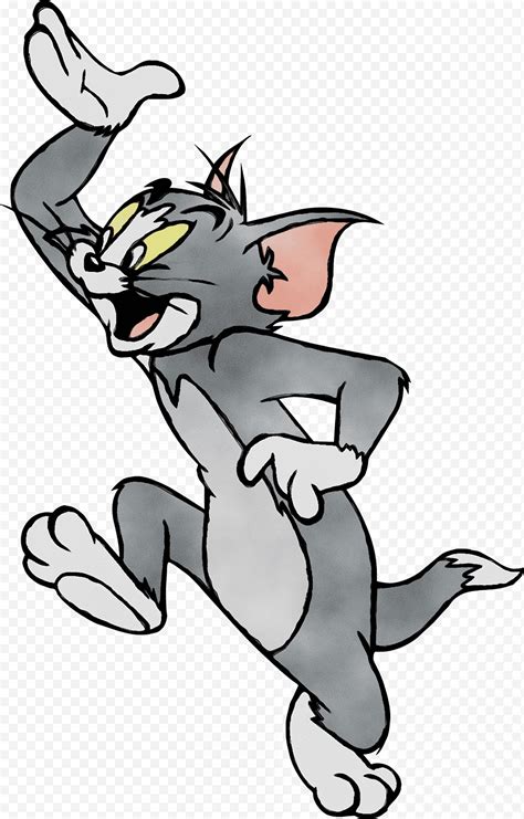 Tom And Jerry Tom Cat Jerry Mouse Cartoon Line Art Character Tom