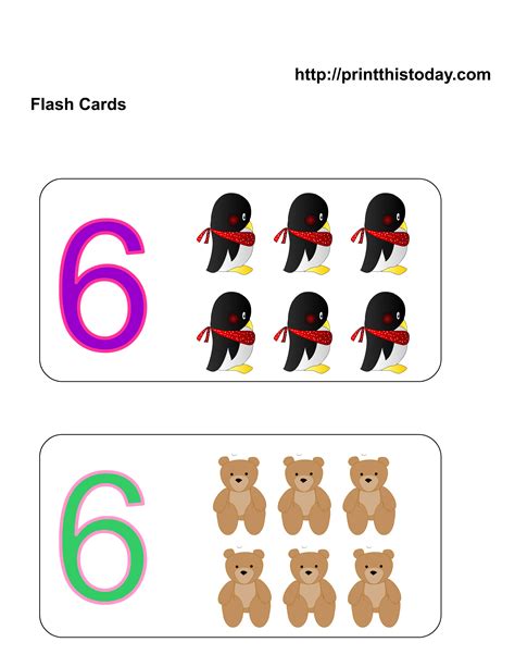 Free Kindergarten Math Worksheets Number Six6