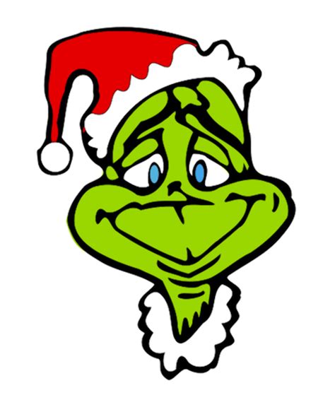 Printable Grinch Face Clipart