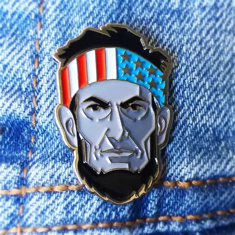 Abe Lincoln Enamel Pin American Usa Freedom Pin Collectible Art Pin