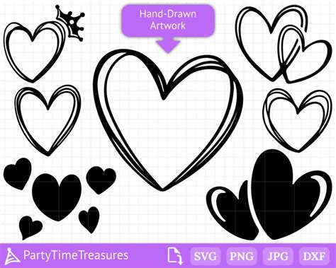 Clip Art Valentines Day Svg PT1275 Valentine Svg Heart Svg Bundle