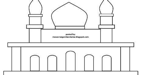 Mewarnai Gambar Gambar Tempat Ibadah