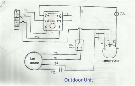 Split Ac Outdoor Compressor Wiring Diagram