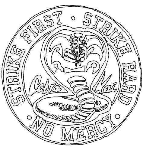 25 Cobra Kai Coloring Pages