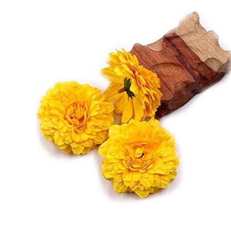 It is also used for treating sore throat and mouth, menstrual cramps, cancer. Amazon.com: Marigold Fake Flower Heads Bulk Silk ...