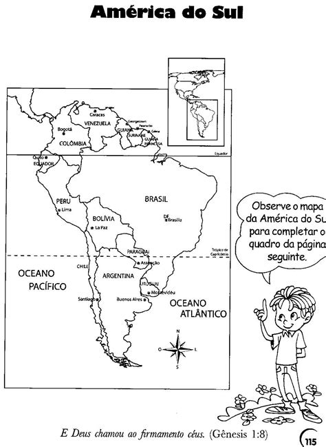 Mais De 80 Atividades Infantis De Geografia Com Desenhos Para Colorir