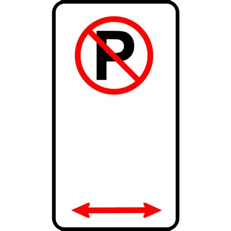 No Parking Zone Traffic Roadsign Vector Image Free Svg