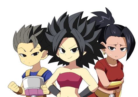 Kyabe Caulifla And Kale Dragon Ball Super Manga Dragon Ball Art