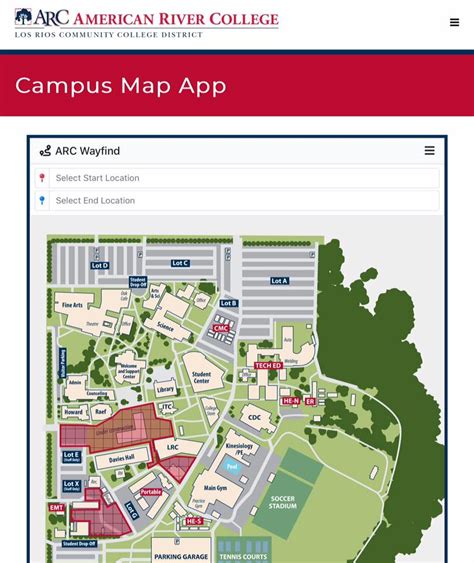 American River College Campus Map New York Map Poster