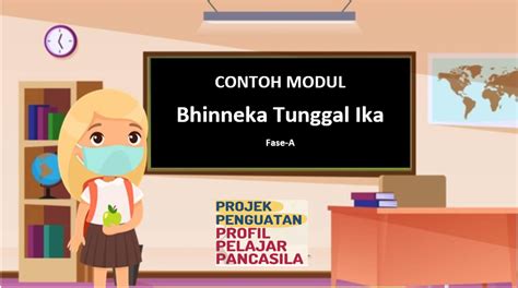 Download Modul Tema Bhinneka Tunggal Ika Kelas 1 Dan 2 SD Projek Penguatan Profil Pelajar