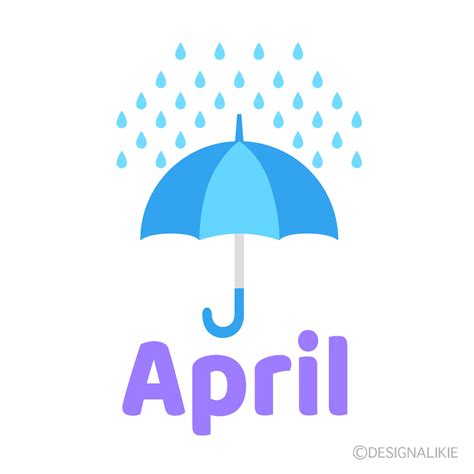 Rain Umbrella April Clip Art Free Png Image｜illustoon