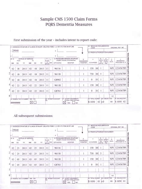 Fillable Online Sample Cms 1500 Claim Forms Fax Email Print Pdffiller