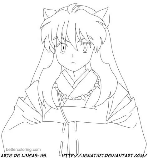 Inuyasha Coloring Pages By Jenath21 Free Printable Coloring Pages