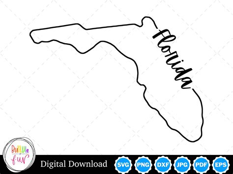 Florida State Outline Design Florida Png Florida Svg Florida Cut