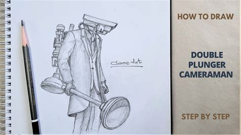 How To Draw DOUBLE PLUNGER Cameraman From Skibidi Toilet 52 YouTube