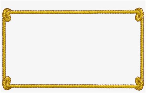 Rope Clipart Rectangular Rope Border Png Free Transparent Png