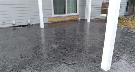 Stamped Concrete Patio Construction Project In Twin Cities Mn