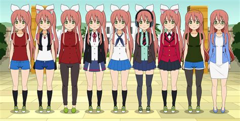 Monika Casual Pack 9 By Ah Noniamkerd On Deviantart