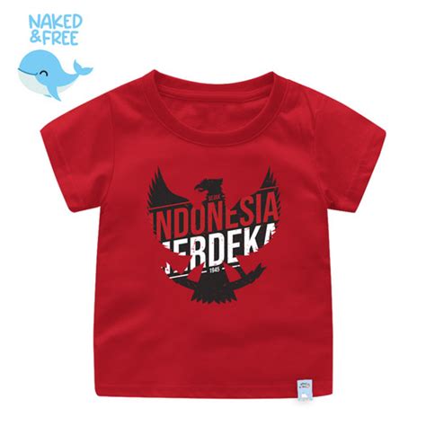 Jual Kaos Kemerdekaan Naked Free Seri Indo Merdeka Untuk Bayi Remaja