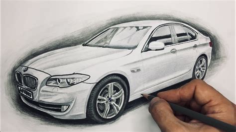 How To Draw Bmw 5 Series F10 Youtube