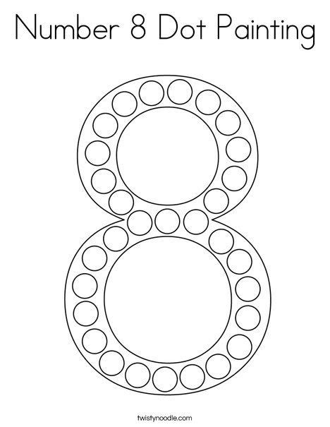 Printable Number 8 Coloring Pages Printable Color