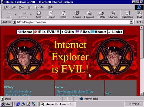 Winworld Microsoft Internet Explorer 40 Browsing