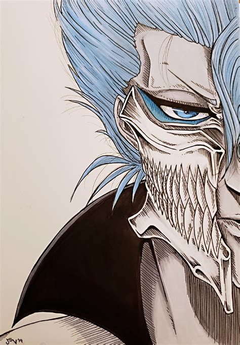 Another Fan Art For Ya Grimmjow Jaggerjack Drawn By Me Bleach