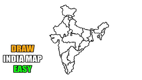 Step By Step Easy Drawing Of India Map