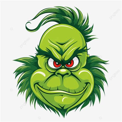 Printable Grinch Face Clipart The Grinch Face Logo Cartoon Vector