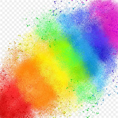 Powder Splash Explosion PNG Transparent Rainbow Explosion Splash