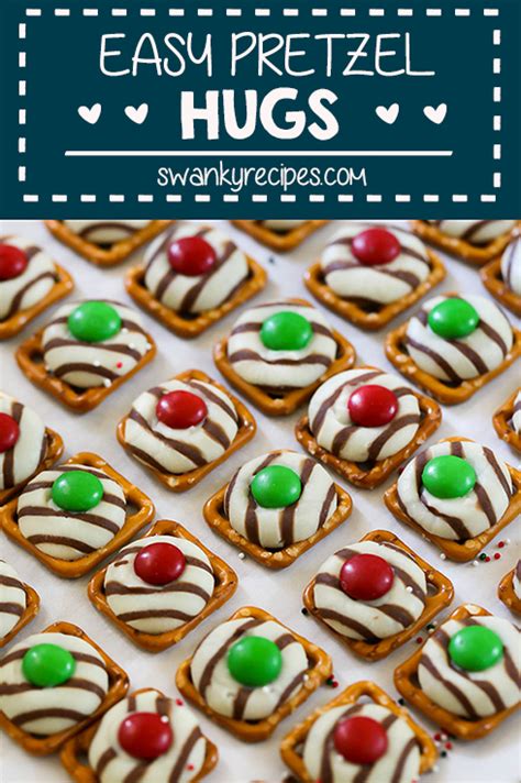 Dessert recipes with cream cheese. Christmas Pretzel Hugs - Quick and easy chocolate covered ...