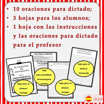 Spanish spelling dictation Accent Set 12 Acento diacrítico en monosílabas